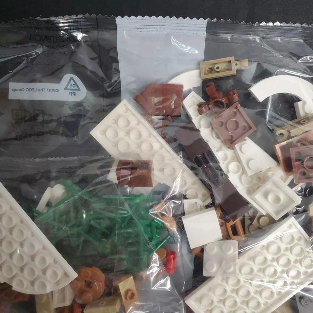 Lego‎ Replacement Pieces Sealed Bag #5 Brown, White, Leaves Bricks 2017 - 332R4